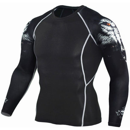 Men's Sportswear Sweat-Wicking Running Marathon Tight-Fitting Suit Quick-Drying High-Elastic Two, Three, or Four-Piece Set Wholesale Trade
