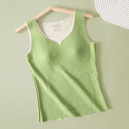 Cross-Border Foreign Trade Popular Girls' Velvet Vest Inner Wear Seamless Vest Student Warm Base Underwear Winter