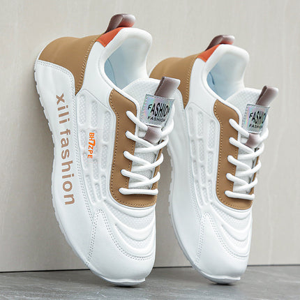 2025 Autumn New Men's Shoes Men's Fashion Easiest for Match Casual Shoes Waterproof Leather Sports Shoes Inner Orgasm Shoes