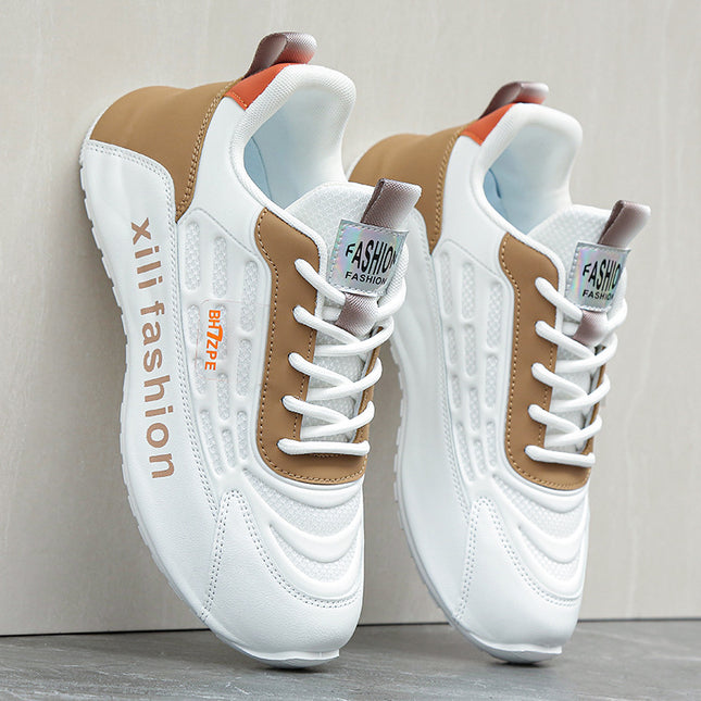 2025 Autumn New Men's Shoes Men's Fashion Easiest for Match Casual Shoes Waterproof Leather Sports Shoes Inner Orgasm Shoes