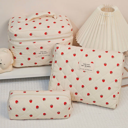 Large-Capacity Partitioned Makeup Bag, High-End Portable Storage Bag, Wholesale in Stock, Exclusively for Cross-Border Sales, Supports Labeling and Dropshipping