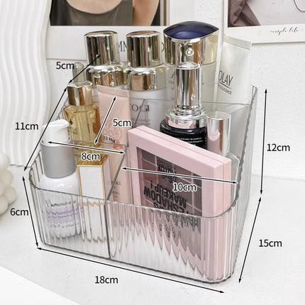 Cosmetic Storage Box Desktop Dressing Table Skin Care Lipstick Makeup Brush Girl High-end Transparent Storage Rack