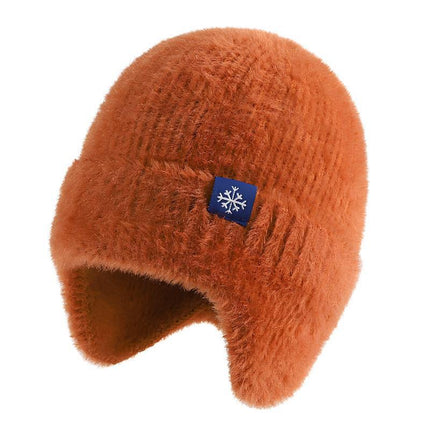 Baotou Cold Hat, Comfortable Hat for Men and Women, Autumn and Winter Ear Protection, Warm Woolen Hat, High Elastic Cold-Proof Cotton Hat, Cross-Border Foreign Trade