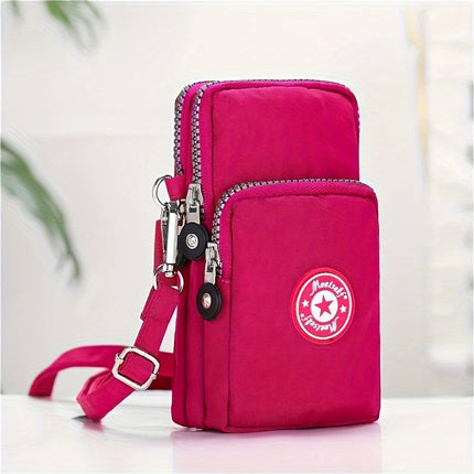 2020 Korean style mobile phone bag women's mobile phone bag packaging zipper printed small bag summer shoulder bag women's crossbody