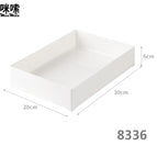 8336.right angle low box-white 1 piece