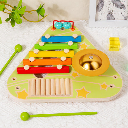 Cross-border early education children's simulation musical instrument Orff percussion instrument drum rattle sand hammer toy music suit