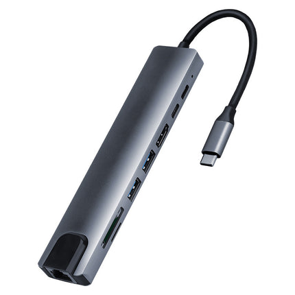 Type-c docking station eight in one to HDMI/TF/SD card reader USB-C multi-function macbook docking station