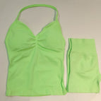 【4380+short】neon green suit