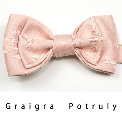7-day replacement men's original Brown national style retro British fashion personality solid color bow tie men