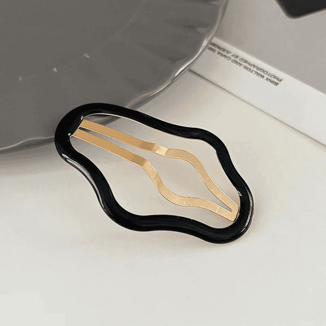 Hair Accessory Hairpin Trendy Upgraded Cloud-Shaped Hollow Hair Clip for Stray Hair Bb Clip for Bangs and Side Hair, Elegant Style