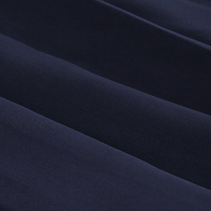 Spring 2024 women's basic jk uniform skirt a-line elastic waist navy blue pleated skirt college style