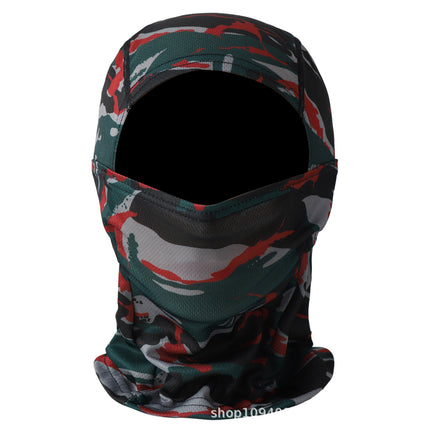 New cross-border motorcycle headgear outdoor dustproof sun riding mask balaclava cap summer tactical camouflage