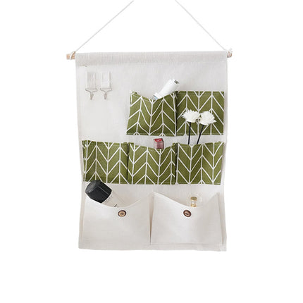 Korean-style bedroom storage bag wholesale storage bag household storage bag sundries wall-mounted storage box seven-pocket hanging bag factory