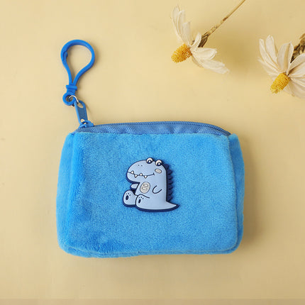 Cute plush coin purse children girl heart student mini wallet key storage bag portable earphone bag wholesale