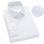 Square collar white plain long sleeves (women) / 38