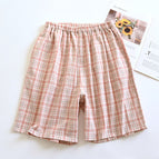 Men's pink plaid shorts / M