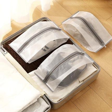 Travel storage bag four-piece wash cosmetics storage bag multi-functional large-capacity finishing storage bag clothing points