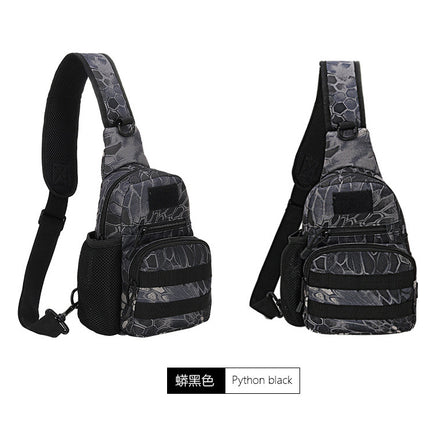 Men's Riding Outdoor Sports Bag Casual Shoulder Kettle Hanging Bag Portable Tactical Army Camouflage Water Bottle Chest Bag