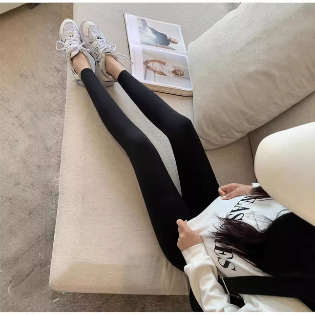 fleece-lined Shark Pants Women's High Waist Leggings 2024 Autumn and Winter Thickened Warm Belly Slimming Yoga Barbie Pants