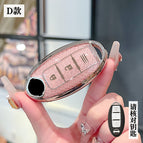 Nissan D-Smart 3 Key [Crystal Pink Single Shell]]
