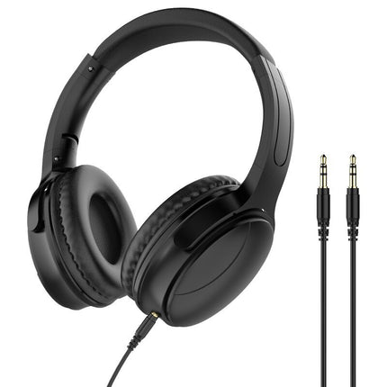 The new head-mounted wired headphones with microphone game headphones can talk traffic can have clear stereo sound quality