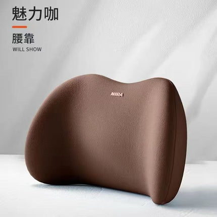 Car Lumbar Headrest Neck Pillow Waist Protection Car Cushion Seat Car Backrest Pillow Lumbar Support Driving Lumbar Support
