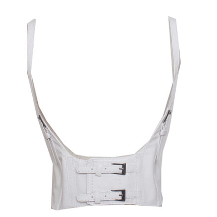 All-match decorative vest strap elastic wide belt women's leather vest camisole waist seal lolita