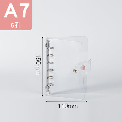 Binder storage book A5/A6/A7 color metal custom loose-leaf booklet PVC folder storage book
