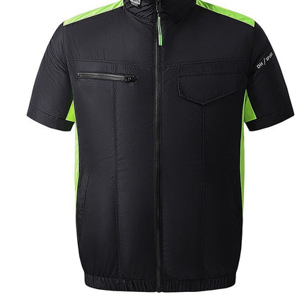 Cross-border Air Conditioning Clothing Summer Cooling Vest USB Fan Vest Summer Prevention Outdoor Refrigeration Workwear Half-sleeve Work Clothes