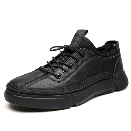 2026 Spring/Summer New Casual Leather Shoes Men's Genuine Leather Sneakers Trendy Fashion Sports Men's Shoes Wholesale