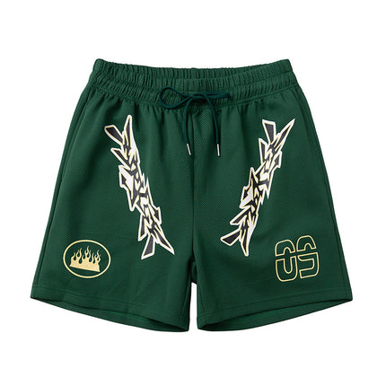 American basketball shorts sports training summer men's four-point ball pants tide retro 4-point niche casual pants wholesale