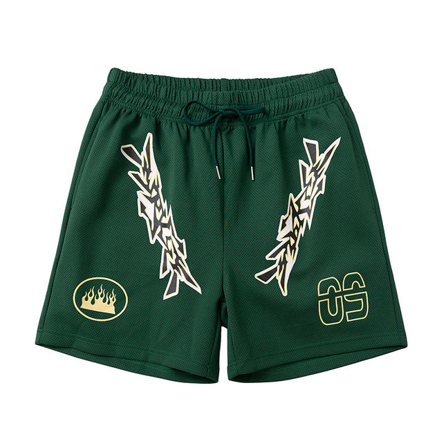 American basketball shorts sports training summer men's four-point ball pants tide retro 4-point niche casual pants wholesale