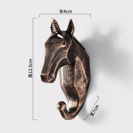Creative Animal Clothes Hook Punch-free Deer Head Decoration Paste Clothes Hook Wall Coat Hook Door Rear Key Rack