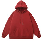 Burgundy hooded plus velvet / S (below 50kg recommended)