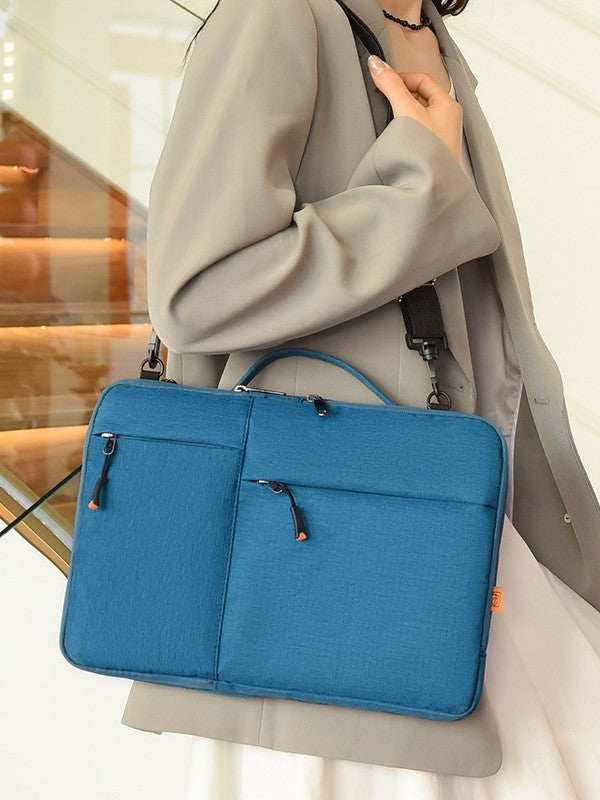 Cross-Border Laptop Bag, Large Capacity, Multi-Pocket Tablet Storage Bag, Fashionable and Versatile Notebook Liner Bag