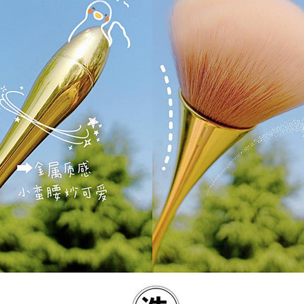 Rose Gold Powder Blush Brush Professional Make Up Brush Large Cosmetic Face Cont Cosmetic Face Cont brocha colorete Make Up Tool