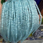 4mm/about 98 pieces in a string / 20#Light hole blue