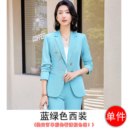 Orange Suit Jacket Women's High-end Fashionable Business Wear Elegant Goddess Fan Dress Western Style Fashionable Small Suit suit