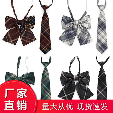JK Uniform Accessories Tie-Free Collar Flower Suit Flat Corner Bow Tie Feather Root Small Thing Collocation New Korean Style College Style