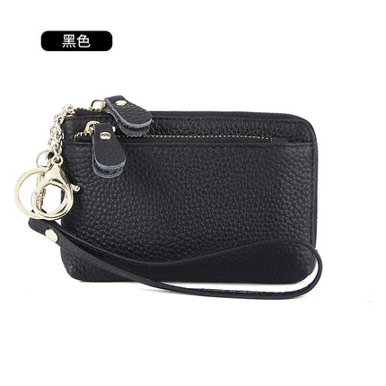 2022 New First Layer Cowhide Hand Small Wallet Simple Multifunctional Genuine Leather Hand with Coin Purse for Women Wholesale