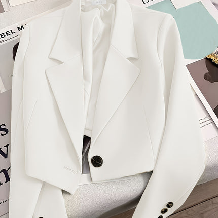 Short Blazer for Petite Women 2025 Spring and Autumn Emerald Green New Student Versatile Small Suit Trendy Women