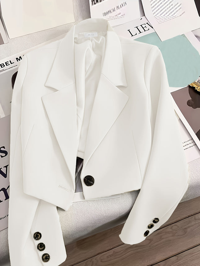 Short Blazer for Petite Women 2025 Spring and Autumn Emerald Green New Student Versatile Small Suit Trendy Women