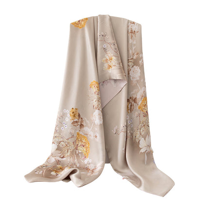 Carefully Selected Gifts for Mom and Mother-In-Law, Mulberry Silk Scarf, High-End Scarf, Double-Sided Scarf for Women