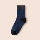 1 pair [58g - color separation and line] blue and black / One size fits all [37-45 size] plus velvet and thickened terry