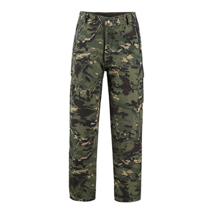 Softshell Jacket Softshell Pants Outdoor Military Fan Pants Windproof Waterproof Thermal Pants Durable Camouflage Slimming