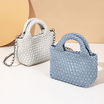 PU Woven Pillow Mini Bag / Mini Sac Oreiller PU Tressé