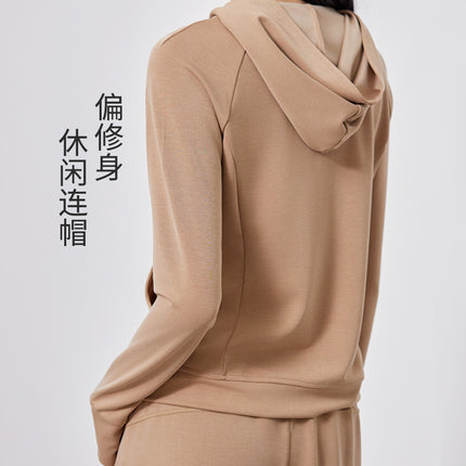 Spring Women's Lazy Casual suit Women's Two-Piece Slimming Top Hoodie Sweatshirt Sportswear suit Wide Leg Pants