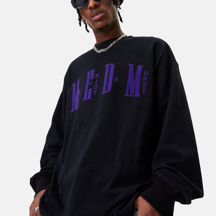 MED fashion brand long-sleeved T-shirt men's and women's loose fashion T-shirt basic simple printed cotton couple's autumn top