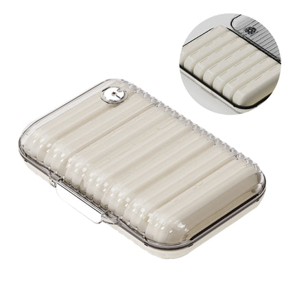 Portable Pill Box, Medicine Dispenser, Three Meals a Day Mini Medication Reminder Box, Seven Days a Week, Can Be Stacked