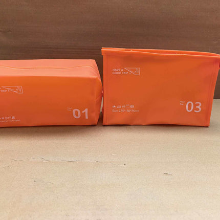 Cross-border Hot Jelly Series Cosmetic Bag PVC Waterproof Storage Bag Cosmetic Bag Simple Solid Color Toiletry Bag Portable